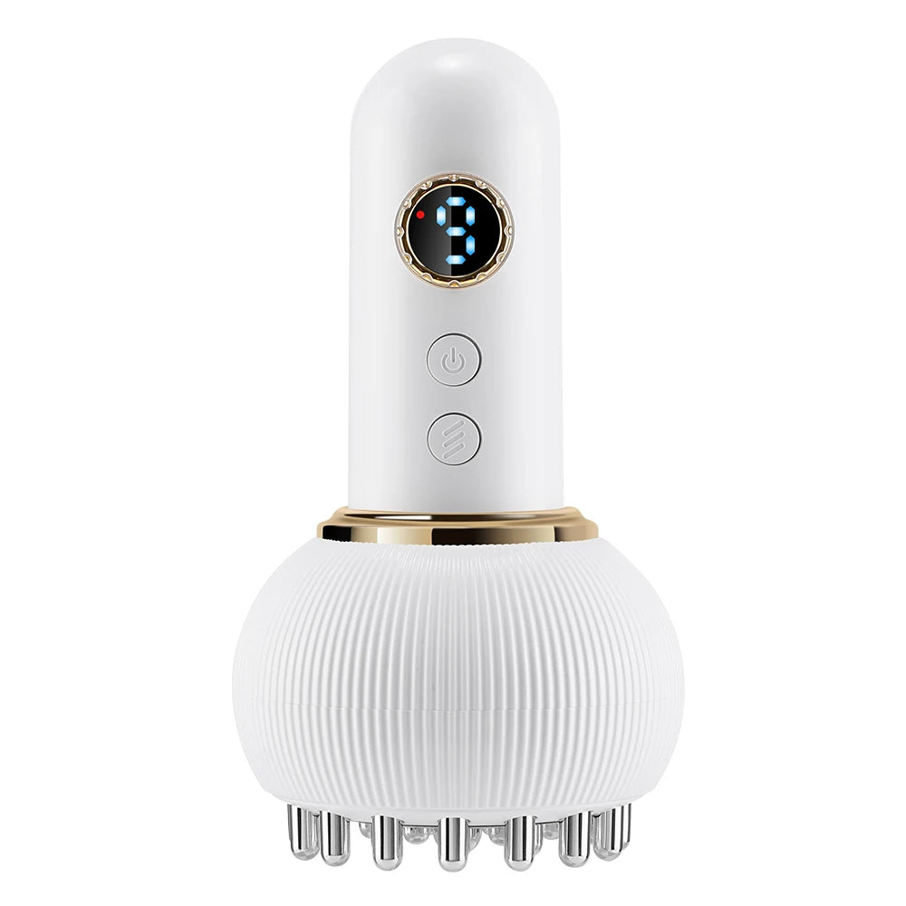 The Lymphatic Rejuvenator : Electric Meridian Brush – Red Light, Heat & Vibration Massager