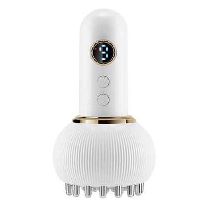 The Lymphatic Rejuvenator : Electric Meridian Brush – Red Light, Heat & Vibration Massager