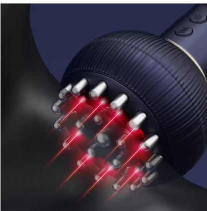 The Lymphatic Rejuvenator : Electric Meridian Brush – Red Light, Heat & Vibration Massager