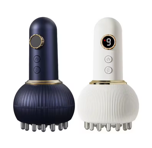 The Lymphatic Rejuvenator : Electric Meridian Brush – Red Light, Heat & Vibration Massager