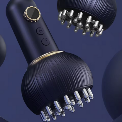 The Lymphatic Rejuvenator : Electric Meridian Brush – Red Light, Heat & Vibration Massager