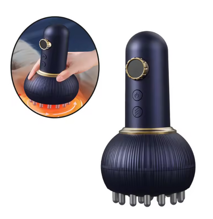 The Lymphatic Rejuvenator : Electric Meridian Brush – Red Light, Heat & Vibration Massager