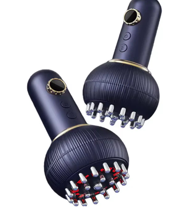 The Lymphatic Rejuvenator : Electric Meridian Brush – Red Light, Heat & Vibration Massager