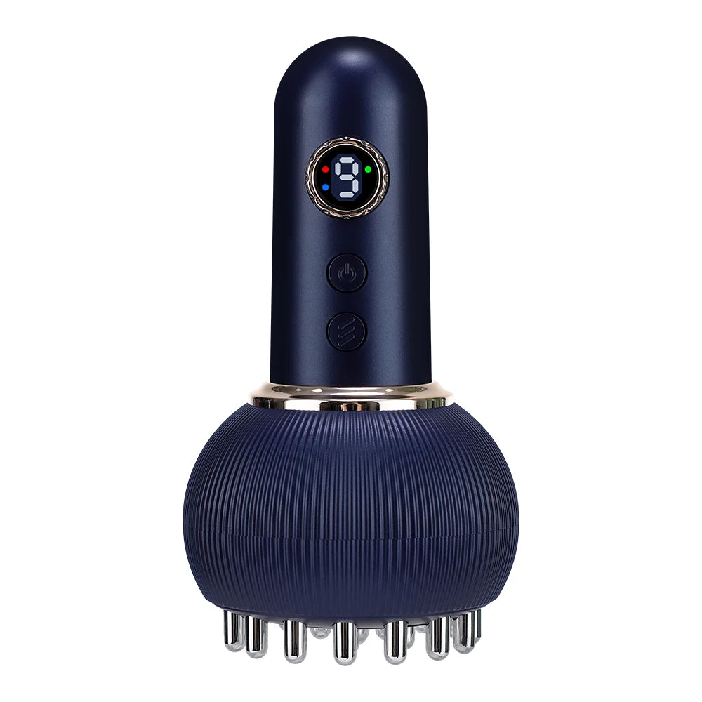 The Lymphatic Rejuvenator : Electric Meridian Brush – Red Light, Heat & Vibration Massager