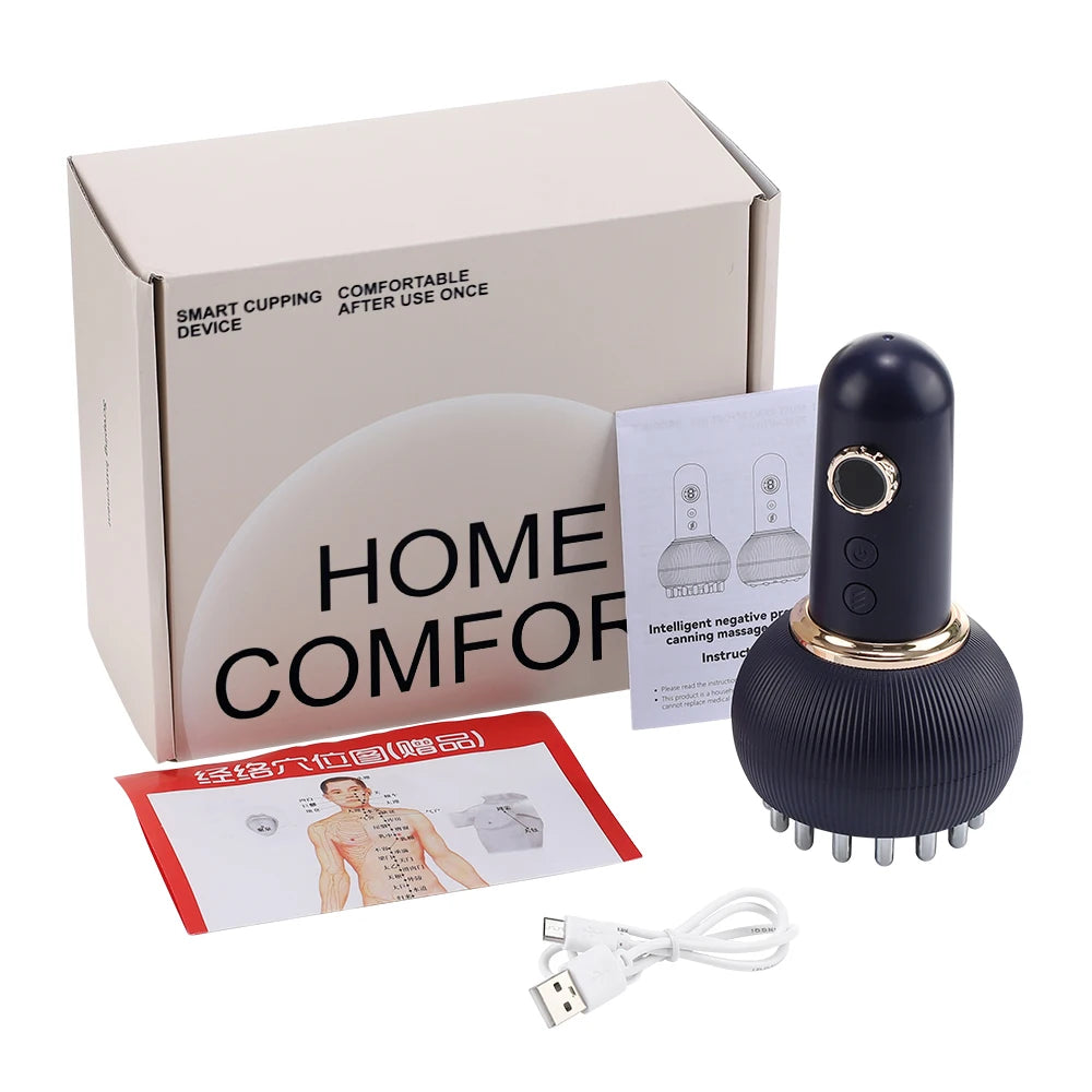 The Lymphatic Rejuvenator : Electric Meridian Brush – Red Light, Heat & Vibration Massager